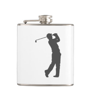 Flasques Silhouette du joueur de golf