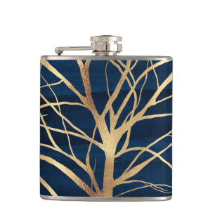 Flasques Silhouette Silhouette Silhouette Conception Bleue