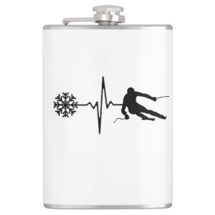 Flasques Ski - Rythme cardiaque du skieur Cadeau