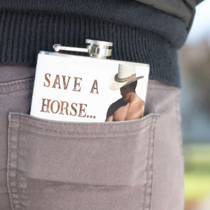 Flasques SlipperyJoe's sauve cheval monter chapeau de cowbo