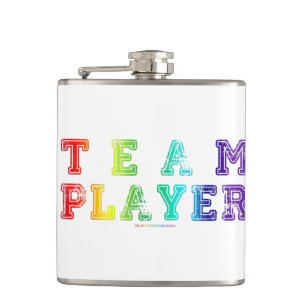 Flasques SlipperyJoe's Team Player mots gradient rainbow c