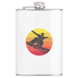 Flasques Snowboard Jump Retro
