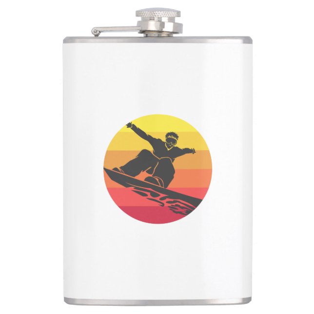 Flasques Snowboard Jump Retro (Devant)