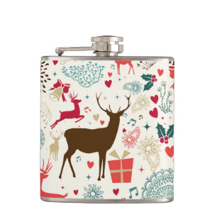 Flasques Snowflake de Noël Reindee