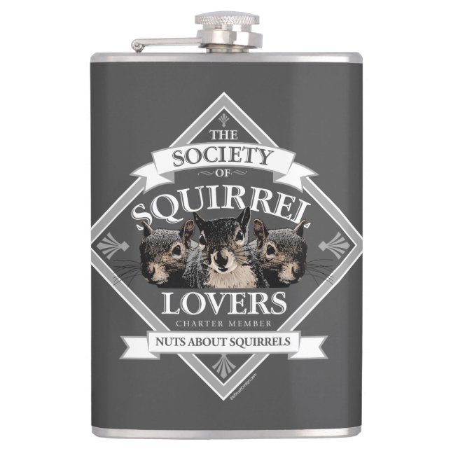 Flasques Société des amoureux des écureuils - drôle d'écure (Devant)