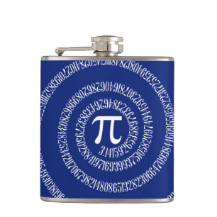 Flasques Spirale pour Pi sur Décor bleu marine