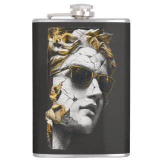 Flasques Statue Cool avec Lunettes de Soleil – Sagesse Anti