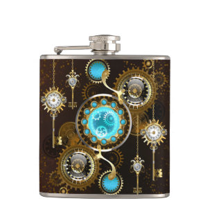 Flasques Steampunk Rusty Background