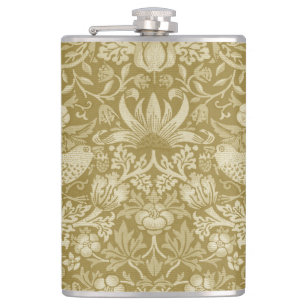 Flasques Strawberry Thief Gold, William Morris