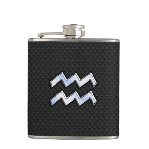 Flasques Style Chrome Aquarius Zodiac Connexion déco serpen