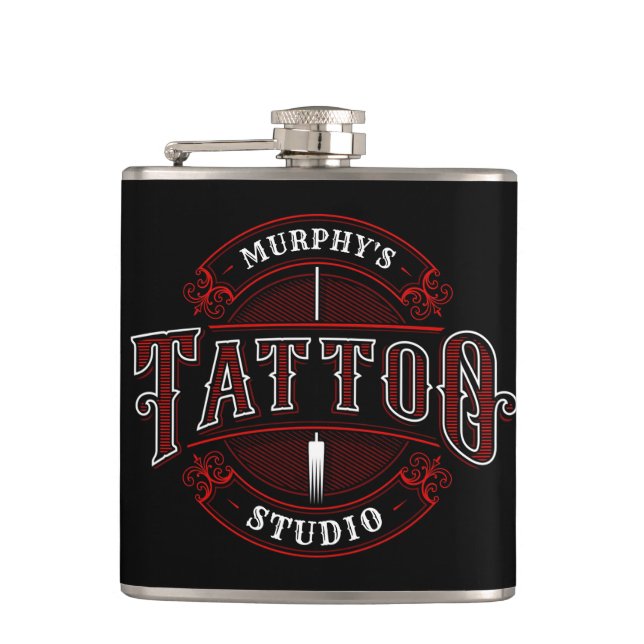 Flasques Style traditionnel AJOUTER LE NOM Tattoo Studio Sh (Devant)