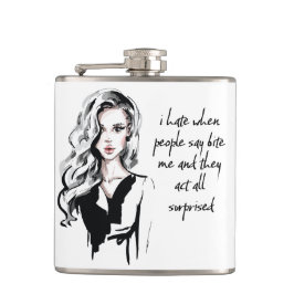 Flasques Surprised Bite me