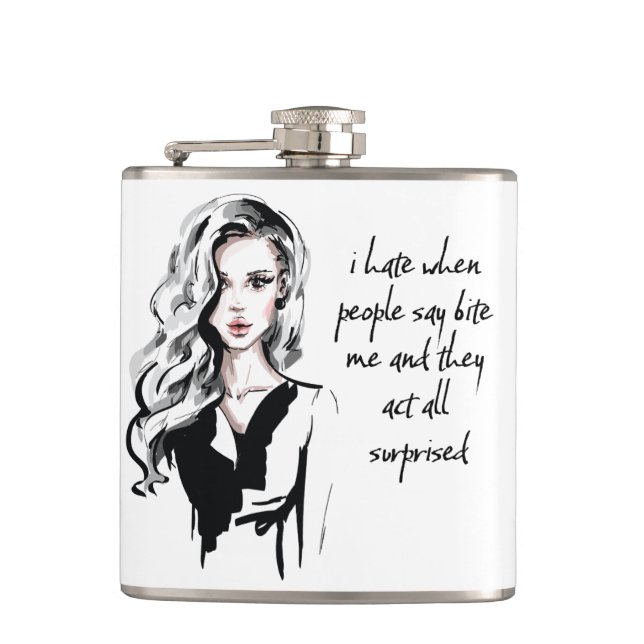 Flasques Surprised Bite me (Devant)