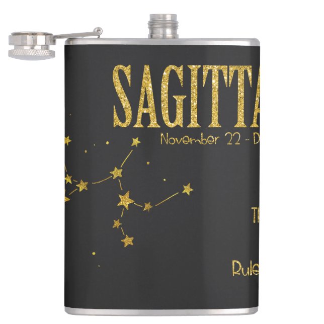 Flasques SYMBOLE ÉTOILE Sagittaire (Ouvert)