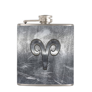 Flasques Symbole Zodiaque Aries en style Argent