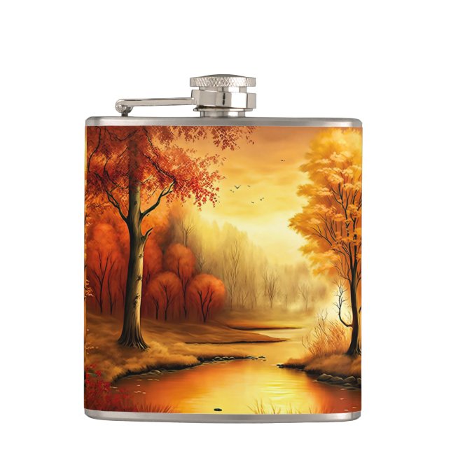 Flasques Tableau paysage d'automne-2 (Devant)