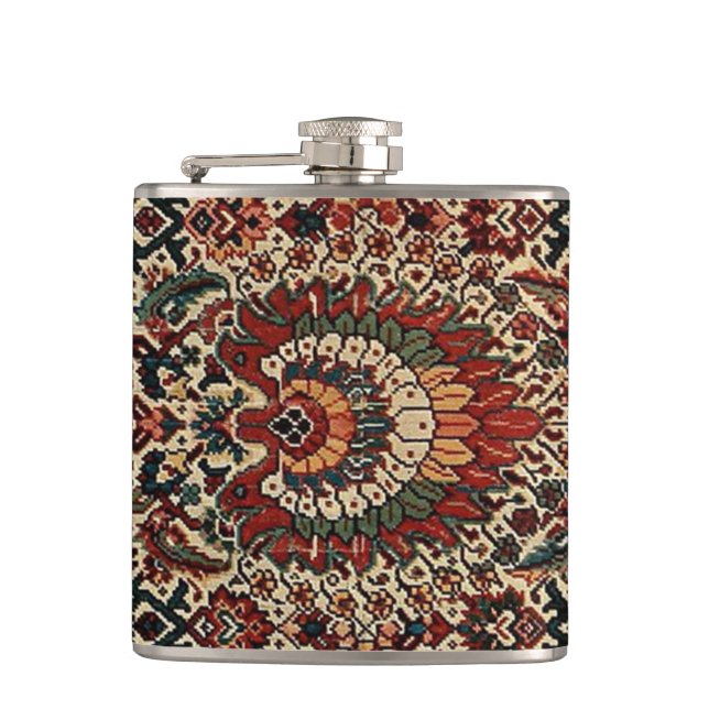 Flasques Tapis persan turc oriental antique (Devant)