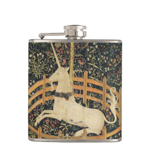 Flasques Tapisseries Unicorne Captivité Tapisserie médiéval