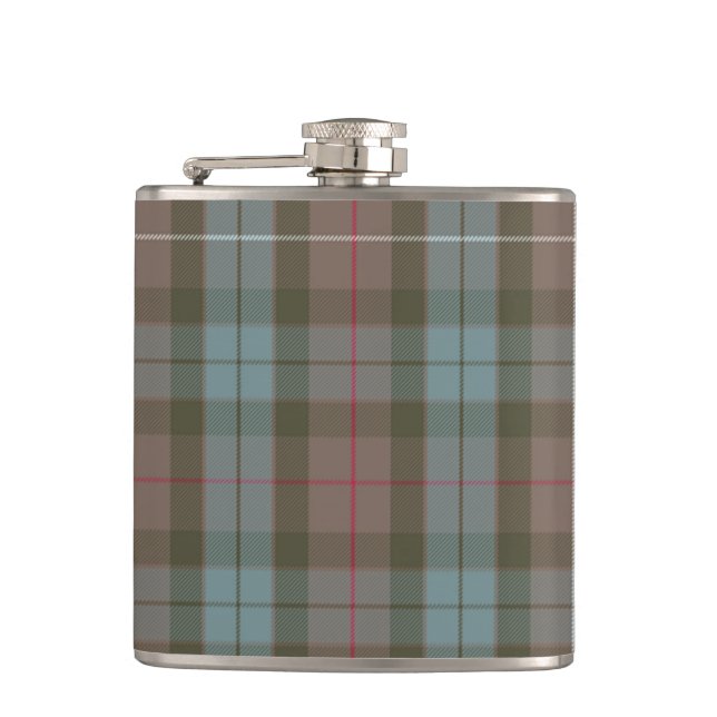 Flasques Tartan de chasse de Fraser de clan patiné (Devant)
