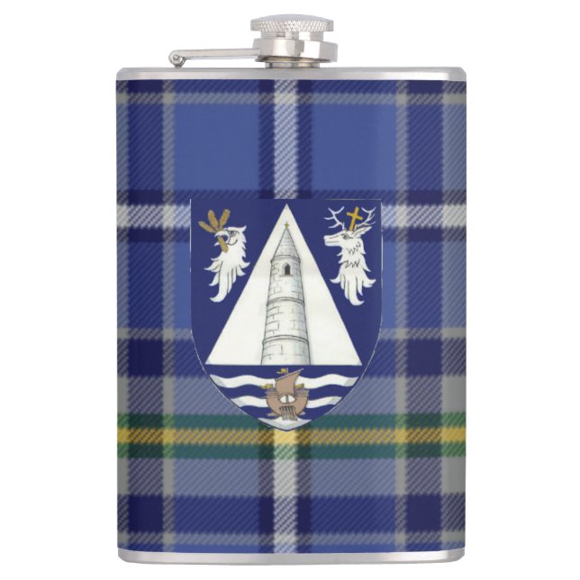 Flasques Tartan et crête irlandais de Waterford du comté (Devant)