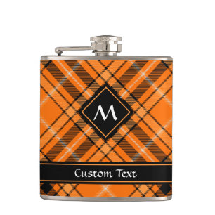 Flasques Tartan orange d'Halloween