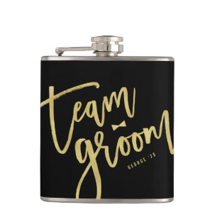Flasques Team Groom Bow Cravate Bachelor Party Mariage Flas