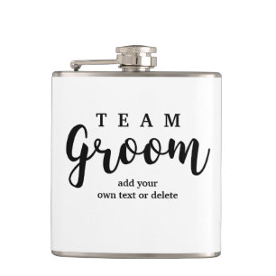 Flasques Team Groom Les Favoris de Mariage Moderne pour Gro