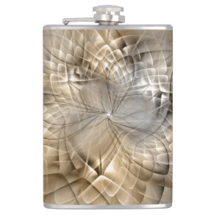 Flasques Textures d'art fractal moderne abstrait tons de te