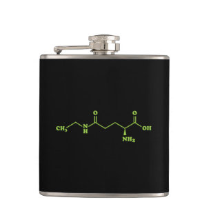 Flasques Thé Théanine Formule chimique moléculaire