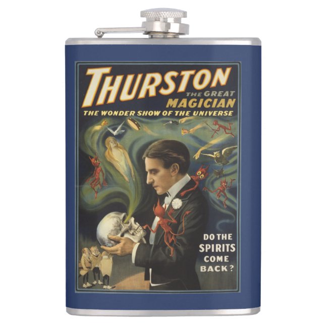 Flasques Thurston le grand magicien jugeant le crâne (Devant)