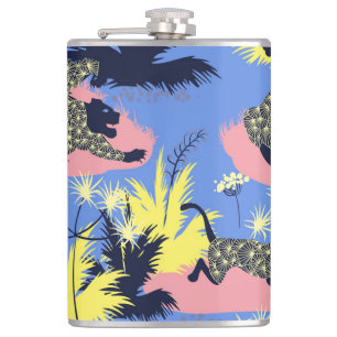 Flasques Tigre géométrique, léopard : motif pour enfants.