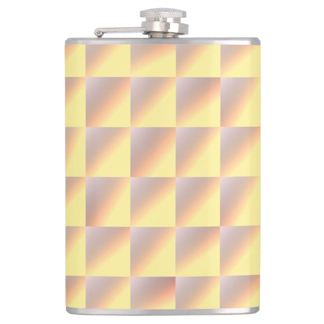 Flasques Tone-on-tone squares. (Devant)