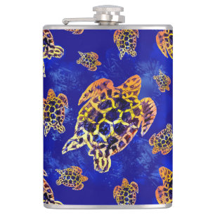 Flasques Tortues marines Batik Art Africain