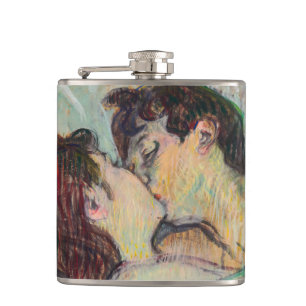 Flasques Toulouse-Lautrec - Au lit : Le baiser