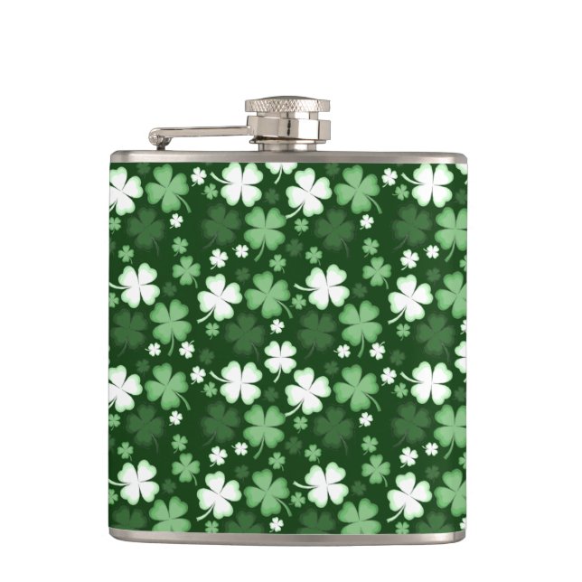Flasques Trèfle vert, jour de la Saint-Patrick (Devant)