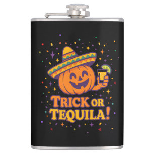 Flasques Trick or Tequila – Drôle de fête d'Halloween avec