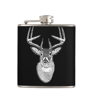 Flasques Trophée Buck sur le Cerf de queue blanc noir