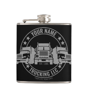Flasques Trucker personnalisé Big Rig Semi Truck Trucker