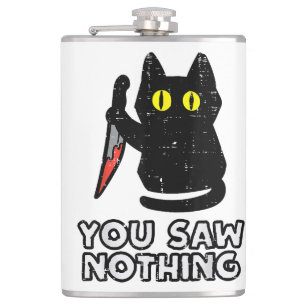 Flasques Tu N'As Rien Vu De Chat Noir Drôle Halloween