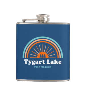 Flasques Tygart Lake Virginie-Occidentale Arc en ciel
