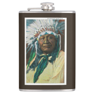 Flasques Un chef indien PortraitColorado d'Arapahoe
