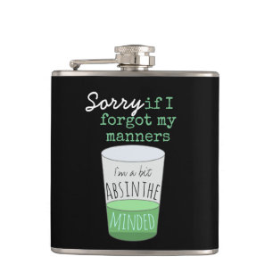 Flasques Un Peu Absinthe L'esprit drôle Humour de boisson