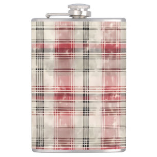 Flasques Une série de dessins floraux tartan de Noël #15