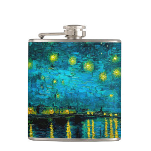 Flasques Van Gogh Nuit étoilée sur le Rhône