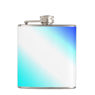 Flasques Vert bleu arc-en-ciel texture abstraite motif art 