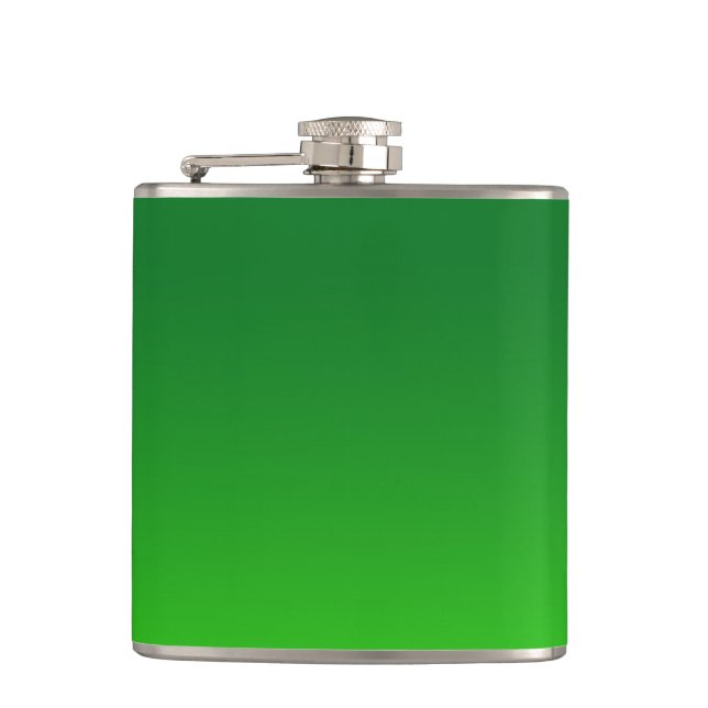Flasques Vert dégradé Ombre Vivid Moderne Simple (Devant)