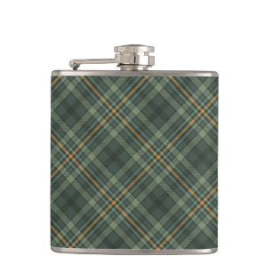 Flasques Vert et plaid d'or