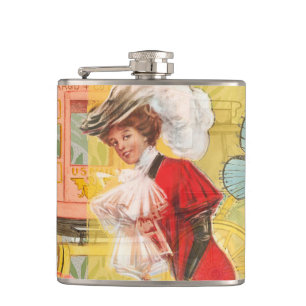 Flasques Victorian Lady Woman Fun Carriage