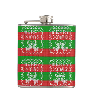 Flasques Vilain pull motif sonnettes Joyeux fils Xmas