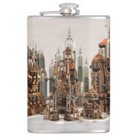 Ville de fantasy futuriste Art de la skyline de sc